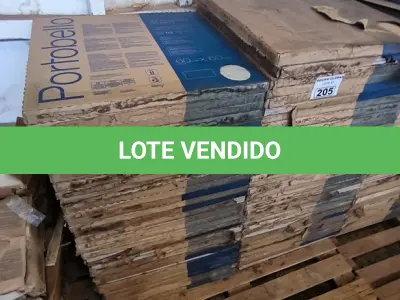 LOTE 205 - 65 CAIXAS DE PISO PORTOBELLO BRAVA CEMENT 60CM X 60CM (NO ESTADO)