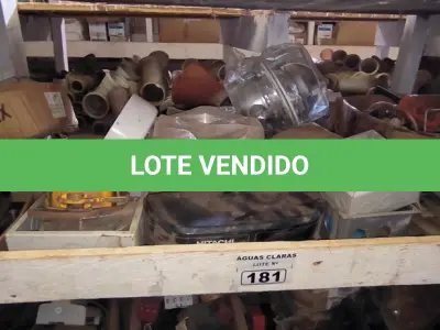 LOTE 181 - 01 LOTE COM MATERIAIS DIVERSOS, MOTOR DE PORTÃO, RÁDIOS COMUNICADORES, FAZEDOR DE ROSCA PARA CANOS (NO ESTADO)