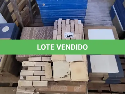 LOTE 142 - 01 LOTE COM PISOS DIVERSOS TAMANHOS E CORES (NO ESTADO)
