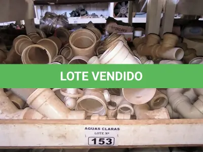 LOTE 153 - 01 LOTE COM JUNÇÃO PARA ESGOTO DIVERSOS TAMANHOS (NO ESTADO)