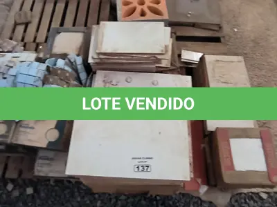 LOTE 137 - 01 LOTE COM PISOS DIVERSOS TAMANHOS E CORES (NO ESTADO)