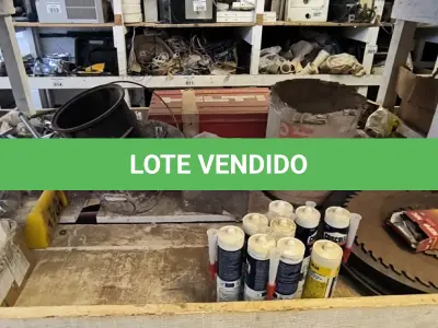 LOTE 044 - 01 LOTE COM NIVELADOR A LASER, DISCOS PARA POLICORTE, SELANTES, PARAFUSOS E PEÇAS DE TORNEIRA (NO ESTADO)