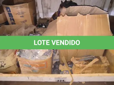 LOTE 224 - 01 LOTE COM MATERIAIS DIVERSOS (NO ESTADO)