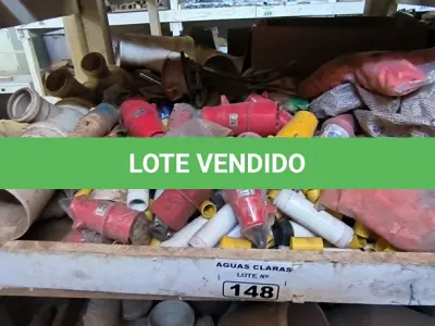 LOTE 148 - 01 LOTE COM JUNÇÃO PARA ESGOTO DIVERSOS TAMANHOS E TOMADAS INDUSTRIAIS (NO ESTADO)