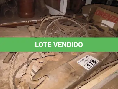 LOTE 178 - 02 GUINCHOS TIFOR E CORRENTES DE AÇO (NO ESTADO)