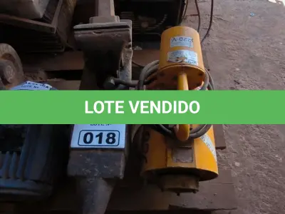 LOTE 018 - 01 BIGORNA ,01 TORNO E 01 MOTOR ELÉTRICO (NO ESTADO)
