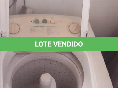 LOTE 670 - MÁQUINA DE LAVAR LIGA MAS NÃO JOGA A ÁGUA FORA (NO ESTADO)