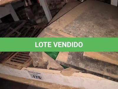 LOTE 175 - 01 LOTE COM TAMPAS DE FERRO DIVERSAS, RALOS E BORRACHAS (NO ESTADO)