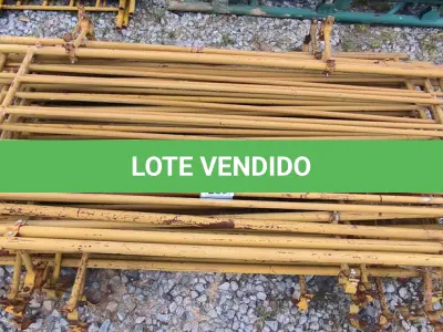 LOTE 239 - 01 LOTE COM GRADES EM FERRO NA COR AMARELA (NO ESTADO)
