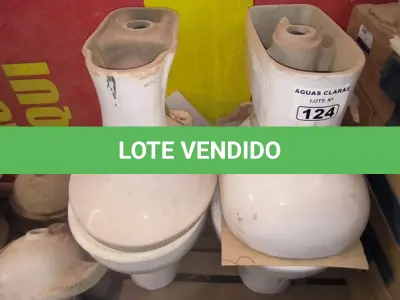 LOTE 124 - 04 VASOS SANITÁRIOS (NO ESTADO)