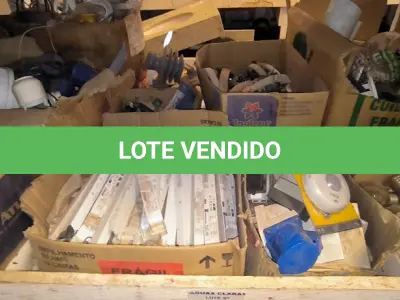 LOTE 048 - 01 LOTE COM MATERIAIS ELÉTRICOS, LÂMPADAS, SENSORES DE PRESENÇA, REATORES (NO ESTADO)