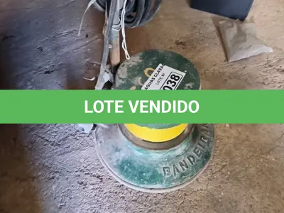 LOTE 038 - 01 ENCERADEIRA MARCA BANDEIRANTE (NO ESTADO)