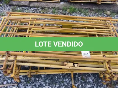 LOTE 245 - 01 LOTE COM GRADES EM FERRO NA COR AMARELA (NO ESTADO)