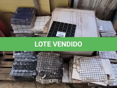 LOTE 134 - 01 LOTE COM PISOS 60CM X 60CM E PARTILHAS DIVERSAS CORES (NO ESTADO)