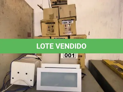 LOTE 001 - 01 LOTE COM LUMINÁRIAS DE EMERGÊNCIA (NO ESTADO)