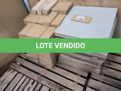 LOTE 135 - 01 LOTE COM PISOS 60CM X 60CM E PASTILHAS 24CM X 12CM (NO ESTADO)