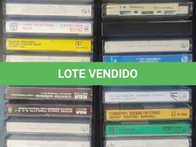 LOTE 653 - LOTE COM 12 LPS E FITAS K7 (NO ESTADO)