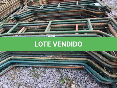 LOTE 256 - 01 LOTE COM GRADES EM FERRO NA COR VERDE (NO ESTADO)