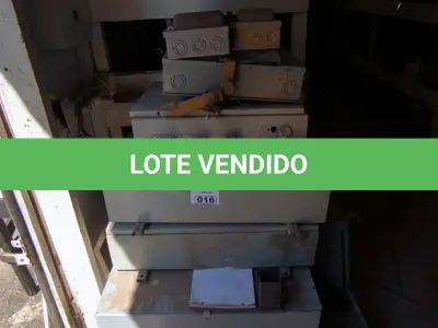 LOTE 016 - 01 LOTE COM QUADROS DE DISTRIBUIÇÃO ELÉTRICA (NO ESTADO)