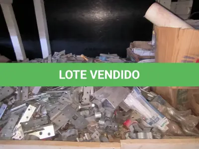 LOTE 230 - 01 LOTE COM DOBRADIÇAS DIVERSAS E SIFÃO PARA PIA (NO ESTADO)