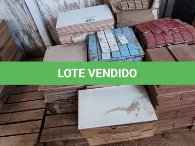 LOTE 201 - 01 LOTE COM PASTILHAS E PISOS DIVERSOS TAMANHOS E CORES (NO ESTADO)