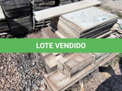 LOTE 342 - 01 LOTE COM PLACAS EM GRANITO TAMANHOS DIVERSOS (NO ESTADO)