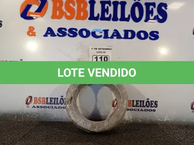 LOTE 110 - 01 ROLO DE CABO FLEXÍVEL 100M, 2,5MM NA COR CINZA. (NO ESTADO) ATENÇÃO! FAZER A VISITAÇÃO ANTES DE ARREMATAR, NÃO SABEMOS SE FUNCIONA. LEILÃO NÃO TEM GARANTIA E NEM DEVOLUÇÃO, SUJEITO A POSSÍVEIS AVARIAS VISÍVEIS/OCULTAS E/OU AUSÊNCIA DE COMPONENTES.
