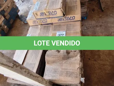 LOTE 377 - 01 LOTE COM PASTILHAS BRANCAS (NO ESTADO)