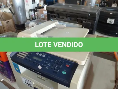 LOTE 116 - 03 IMPRESSORAS SENDO 01 MULTIFUNCIONAL XEROX PHASER 3300MFP. (NO ESTADO) ATENÇÃO! FAZER A VISITAÇÃO ANTES DE ARREMATAR, NÃO SABEMOS SE FUNCIONA. LEILÃO NÃO TEM GARANTIA E NEM DEVOLUÇÃO, SUJEITO A POSSÍVEIS AVARIAS VISÍVEIS/OCULTAS E/OU AUSÊNCIA DE COMPONENTES.