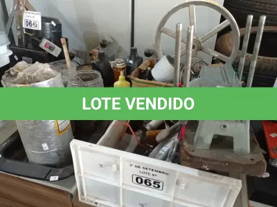 LOTE 065 - 01 LOTE COM MATERIAIS DIVERSOS. (NO ESTADO) ATENÇÃO! FAZER A VISITAÇÃO ANTES DE ARREMATAR, NÃO SABEMOS SE FUNCIONA. LEILÃO NÃO TEM GARANTIA E NEM DEVOLUÇÃO, SUJEITO A POSSÍVEIS AVARIAS VISÍVEIS/OCULTAS E/OU AUSÊNCIA DE COMPONENTES.