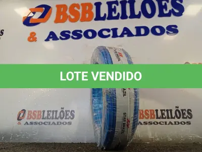 LOTE 060 - 01 ROLO DE CABO FLEXÍVEL 100M, 4MM NA COR AZUL. (NO ESTADO) ATENÇÃO! FAZER A VISITAÇÃO ANTES DE ARREMATAR, NÃO SABEMOS SE FUNCIONA. LEILÃO NÃO TEM GARANTIA E NEM DEVOLUÇÃO, SUJEITO A POSSÍVEIS AVARIAS VISÍVEIS/OCULTAS E/OU AUSÊNCIA DE COMPONENTES.