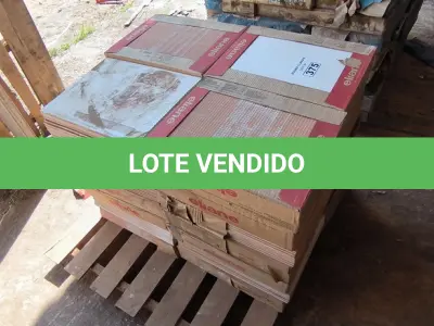 LOTE 375 - 28 CAIXAS COM REVESTIMENTO ELIANE 33,5CM X 45CM BRANCO (NO ESTADO)