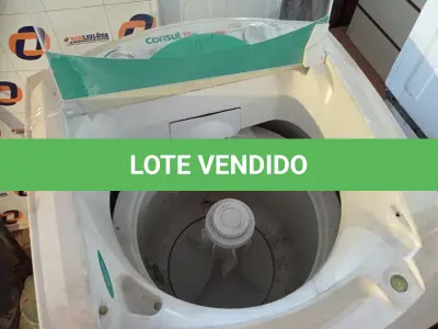 LOTE 033 - 01 MÁQUINA DE LAVAR ROUPAS MARCA CÔNSUL 10 KG 220V. (NO ESTADO) ATENÇÃO! FAZER A VISITAÇÃO ANTES DE ARREMATAR, NÃO SABEMOS SE FUNCIONA. LEILÃO NÃO TEM GARANTIA E NEM DEVOLUÇÃO, SUJEITO A POSSÍVEIS AVARIAS VISÍVEIS/OCULTAS E/OU AUSÊNCIA DE COMPONENTES.