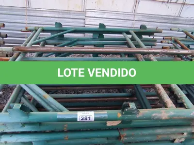 LOTE 281 - 01 LOTE COM GRADES EM FERRO NA COR VERDE (NO ESTADO)