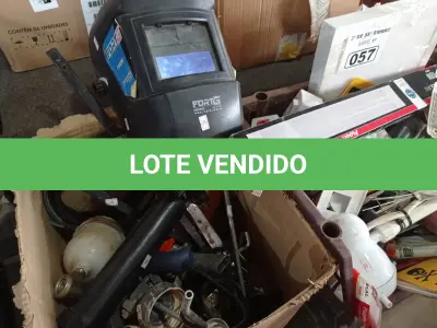 LOTE 057 - 01 LOTE COM MATERIAIS DIVERSOS. (NO ESTADO) ATENÇÃO! FAZER A VISITAÇÃO ANTES DE ARREMATAR, NÃO SABEMOS SE FUNCIONA. LEILÃO NÃO TEM GARANTIA E NEM DEVOLUÇÃO, SUJEITO A POSSÍVEIS AVARIAS VISÍVEIS/OCULTAS E/OU AUSÊNCIA DE COMPONENTES.