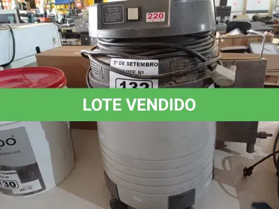 LOTE 132 - 01 ASPIRADOR DE PÓ MARCA PROSDÓCIMO. (NO ESTADO) ATENÇÃO! FAZER A VISITAÇÃO ANTES DE ARREMATAR, NÃO SABEMOS SE FUNCIONA. LEILÃO NÃO TEM GARANTIA E NEM DEVOLUÇÃO, SUJEITO A POSSÍVEIS AVARIAS VISÍVEIS/OCULTAS E/OU AUSÊNCIA DE COMPONENTES.