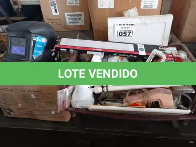 LOTE 057 - 01 LOTE COM MATERIAIS DIVERSOS. (NO ESTADO) ATENÇÃO! FAZER A VISITAÇÃO ANTES DE ARREMATAR, NÃO SABEMOS SE FUNCIONA. LEILÃO NÃO TEM GARANTIA E NEM DEVOLUÇÃO, SUJEITO A POSSÍVEIS AVARIAS VISÍVEIS/OCULTAS E/OU AUSÊNCIA DE COMPONENTES.