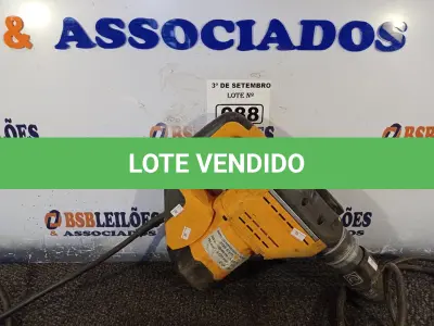 LOTE 088 - 01 MARTELETE. (NO ESTADO) ATENÇÃO! FAZER A VISITAÇÃO ANTES DE ARREMATAR, NÃO SABEMOS SE FUNCIONA. LEILÃO NÃO TEM GARANTIA E NEM DEVOLUÇÃO, SUJEITO A POSSÍVEIS AVARIAS VISÍVEIS/OCULTAS E/OU AUSÊNCIA DE COMPONENTES.