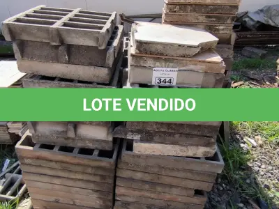 LOTE 344 - 01 LOTE COM PLACAS EM CONCRETO PARA RALO (NO ESTADO)