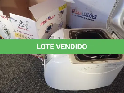 LOTE 015 - 01 PANIFICADORA MULTI PANE BRITÂNIA. (NO ESTADO) ATENÇÃO! FAZER A VISITAÇÃO ANTES DE ARREMATAR, NÃO SABEMOS SE FUNCIONA. LEILÃO NÃO TEM GARANTIA E NEM DEVOLUÇÃO, SUJEITO A POSSÍVEIS AVARIAS VISÍVEIS/OCULTAS E/OU AUSÊNCIA DE COMPONENTES.