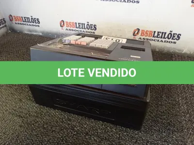 LOTE 013 - 01 CAIXA REGISTRADORA MARCA SHARP MODELO XE-A107. (NO ESTADO) ATENÇÃO! FAZER A VISITAÇÃO ANTES DE ARREMATAR, NÃO SABEMOS SE FUNCIONA. LEILÃO NÃO TEM GARANTIA E NEM DEVOLUÇÃO, SUJEITO A POSSÍVEIS AVARIAS VISÍVEIS/OCULTAS E/OU AUSÊNCIA DE COMPONENTES.