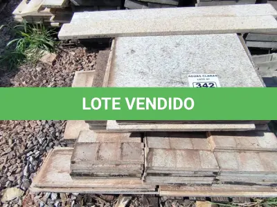 LOTE 342 - 01 LOTE COM PLACAS EM GRANITO TAMANHOS DIVERSOS (NO ESTADO)