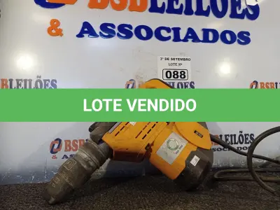LOTE 088 - 01 MARTELETE. (NO ESTADO) ATENÇÃO! FAZER A VISITAÇÃO ANTES DE ARREMATAR, NÃO SABEMOS SE FUNCIONA. LEILÃO NÃO TEM GARANTIA E NEM DEVOLUÇÃO, SUJEITO A POSSÍVEIS AVARIAS VISÍVEIS/OCULTAS E/OU AUSÊNCIA DE COMPONENTES.