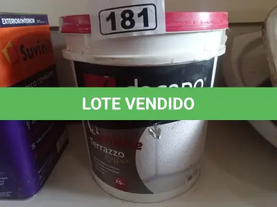 LOTE 181 - 01 BALDE DE CIMENTO QUEIMADO DACAPÓ 25KG. (NO ESTADO) ATENÇÃO! FAZER A VISITAÇÃO ANTES DE ARREMATAR, NÃO SABEMOS SE FUNCIONA. LEILÃO NÃO TEM GARANTIA E NEM DEVOLUÇÃO, SUJEITO A POSSÍVEIS AVARIAS VISÍVEIS/OCULTAS E/OU AUSÊNCIA DE COMPONENTES.
