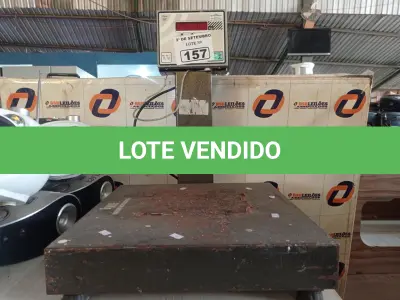 LOTE 157 - 01 BALANÇA ELETRÔNICA MARCA BALMAK CAPACIDADE 50KG. (NO ESTADO) ATENÇÃO! FAZER A VISITAÇÃO ANTES DE ARREMATAR, NÃO SABEMOS SE FUNCIONA. LEILÃO NÃO TEM GARANTIA E NEM DEVOLUÇÃO, SUJEITO A POSSÍVEIS AVARIAS VISÍVEIS/OCULTAS E/OU AUSÊNCIA DE COMPONENTES.