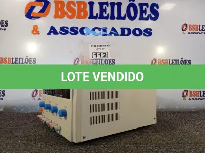 LOTE 112 - 01 FONTE DE BANCADA MINIPA. (NO ESTADO) ATENÇÃO! FAZER A VISITAÇÃO ANTES DE ARREMATAR, NÃO SABEMOS SE FUNCIONA. LEILÃO NÃO TEM GARANTIA E NEM DEVOLUÇÃO, SUJEITO A POSSÍVEIS AVARIAS VISÍVEIS/OCULTAS E/OU AUSÊNCIA DE COMPONENTES.