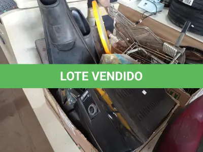 LOTE 115 - 01 NADADEIRA, 01 PAR DE JOELHEIRA, 01 SNORKEL, 01 NOBREAK E UTENSÍLIOS DIVERSOS.  (NO ESTADO) ATENÇÃO! FAZER A VISITAÇÃO ANTES DE ARREMATAR, NÃO SABEMOS SE FUNCIONA. LEILÃO NÃO TEM GARANTIA E NEM DEVOLUÇÃO, SUJEITO A POSSÍVEIS AVARIAS VISÍVEIS/OCULTAS E/OU AUSÊNCIA DE COMPONENTES.