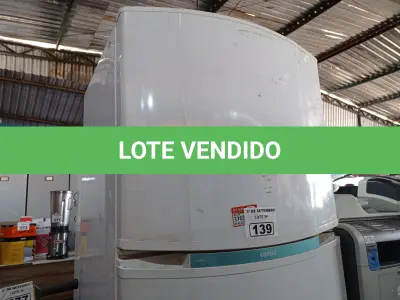 LOTE 139 - 01 GELADEIRA MARCA CÔNSUL 220V. (NO ESTADO) ATENÇÃO! FAZER A VISITAÇÃO ANTES DE ARREMATAR, NÃO SABEMOS SE FUNCIONA. LEILÃO NÃO TEM GARANTIA E NEM DEVOLUÇÃO, SUJEITO A POSSÍVEIS AVARIAS VISÍVEIS/OCULTAS E/OU AUSÊNCIA DE COMPONENTES.