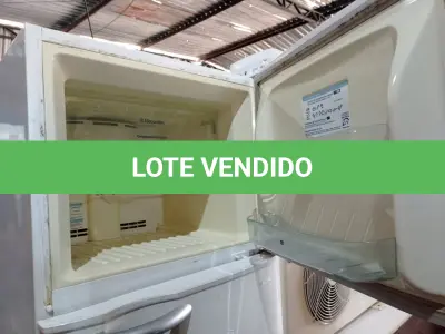 LOTE 143 - 01 GELADEIRA MARCA ELECTROLUX 220V. (NO ESTADO) ATENÇÃO! FAZER A VISITAÇÃO ANTES DE ARREMATAR, NÃO SABEMOS SE FUNCIONA. LEILÃO NÃO TEM GARANTIA E NEM DEVOLUÇÃO, SUJEITO A POSSÍVEIS AVARIAS VISÍVEIS/OCULTAS E/OU AUSÊNCIA DE COMPONENTES.