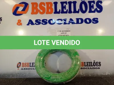 LOTE 160 - 01 ROLO DE CABO FLEXÍVEL 100M, 4MM NA COR AZUL. (NO ESTADO) ATENÇÃO! FAZER A VISITAÇÃO ANTES DE ARREMATAR, NÃO SABEMOS SE FUNCIONA. LEILÃO NÃO TEM GARANTIA E NEM DEVOLUÇÃO, SUJEITO A POSSÍVEIS AVARIAS VISÍVEIS/OCULTAS E/OU AUSÊNCIA DE COMPONENTES.